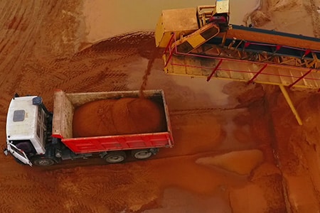 mining return roller for bulk transport in mining and quarries