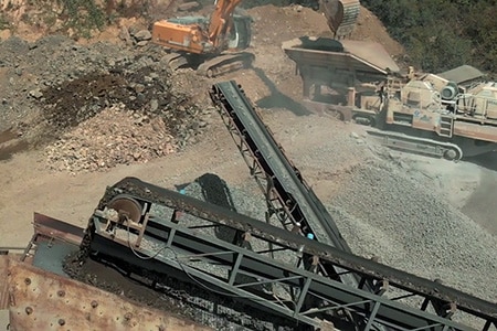 quarry tachometric roller for bulk transport in mining and quarries